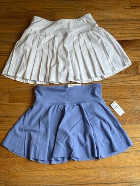 Bundle Keep You Cool Blue Ribbed Skirt -Girls Skater Skirt